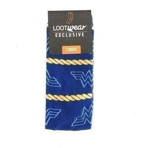NEW Loot Crate Wonder Woman Men's Socks Size 6-12